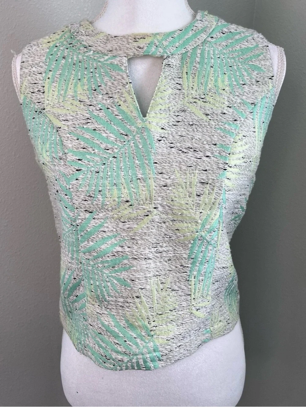 Sorority Size Small Tropical Palm Leaf Skort & Top Matching Set
